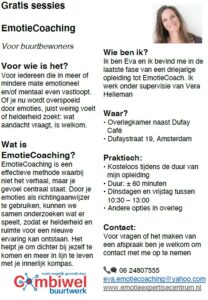 Gratis EmotieCoaching voor buurtbewoners