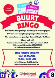Buurtbingo én dansen in Huis van de Wijk de Pijp
